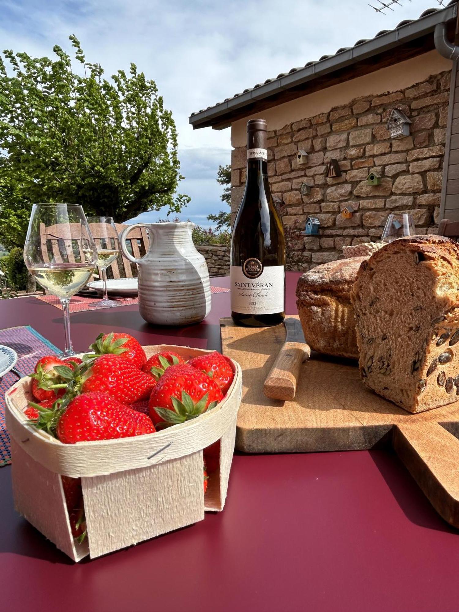 Le Tinailler Grand Standing Au Coeur Des Vignes Villa Prissé Buitenkant foto